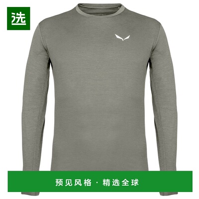 香港直邮SALEWA 男士户外T恤 0165111FADEDGREENMELANGE CO
