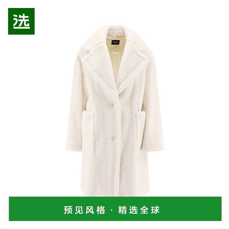 香港直邮BOSS 波士 女士 Catedy synthetic 皮草大衣 50548583