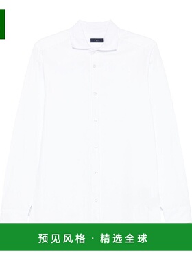 香港直邮FAY 男士衬衫 NRMA350145TUY1B001 SS2025 白色 长袖衬衫