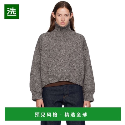 1h可退 香港直邮DAUGHTER 女士 棕色 Caragh Chunky Crop 高领毛