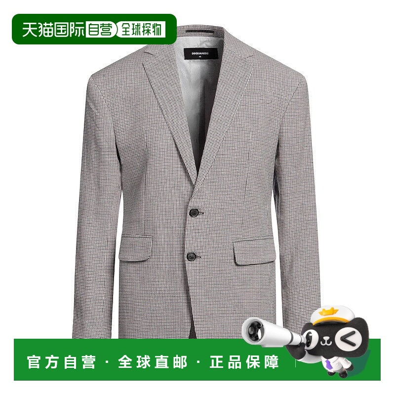 1h可退 香港直邮Dsquared2 二次方 男士 西装外套 white白色 舒适