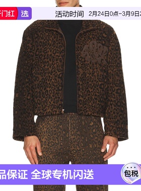 1h可退 香港直邮HONOR THE GIFT 男士 豹纹夹克 HTG250462