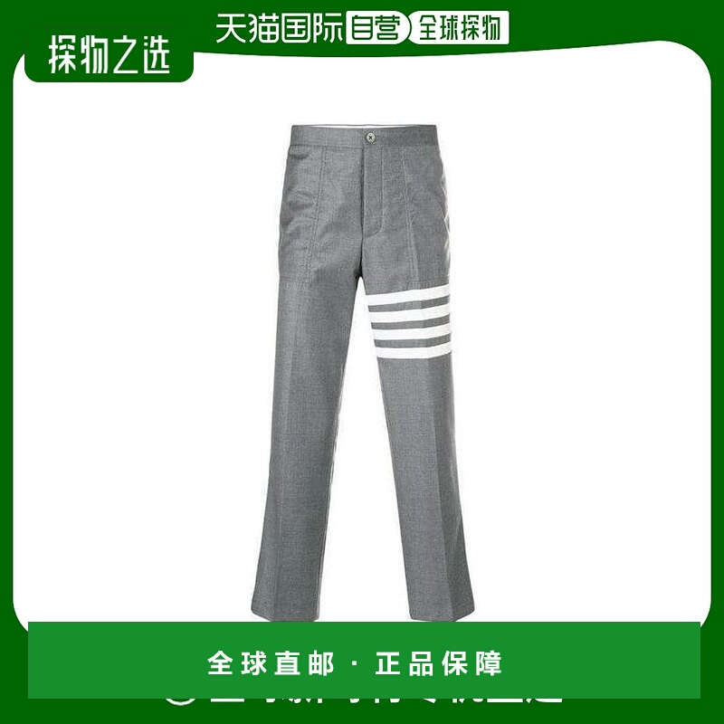 香港直发Thom Browne汤姆·布朗男士灰色棉质长裤MTU259A02872