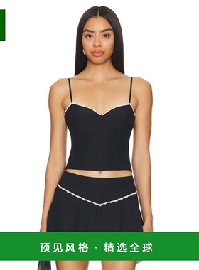 1h可退 香港直邮Fleur Du Mal 女士 x 蕾丝带罩杯背心 TP0585