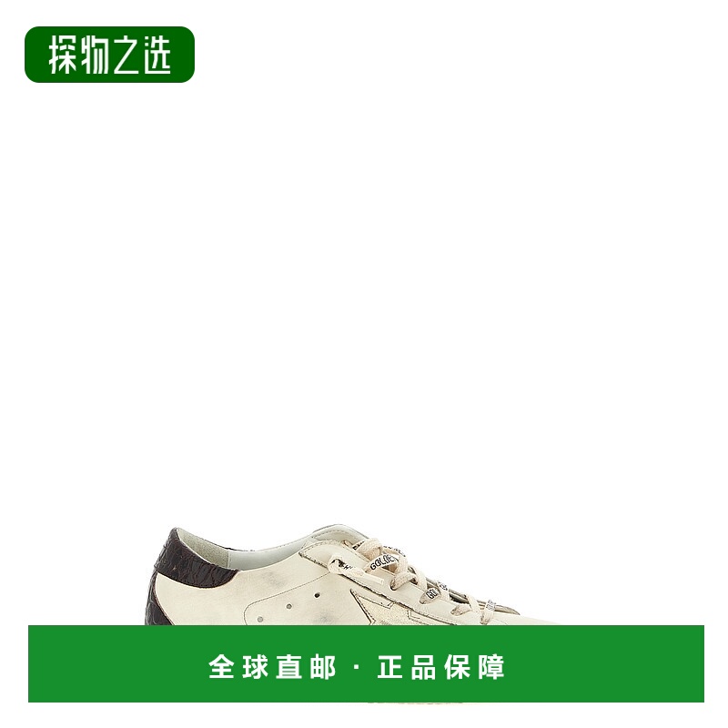 香港直邮GOLDEN GOOSE 女士 Goose 'Superstar' 金色运动鞋 GWF00