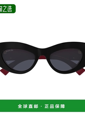 香港直邮Gucci 古驰 女士 猫眼框太阳镜 GG1843S black黑色 舒适