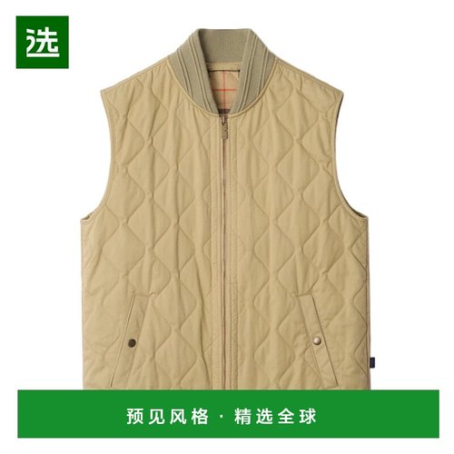 香港直邮Burberry 绗缝华达呢马甲 81101811