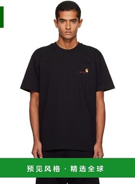 1h可退 香港直邮CARHARTT WIP 男士 黑色 American Script T 恤 I