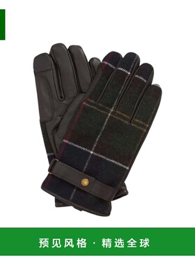 香港直邮Barbour 男士手套 MGL0051TN12 AW2025 黑色