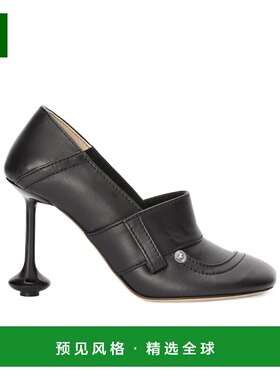 香港直邮Loewe Toy拼接设计高跟鞋 LLSTS01X01乐福鞋一脚蹬细高跟