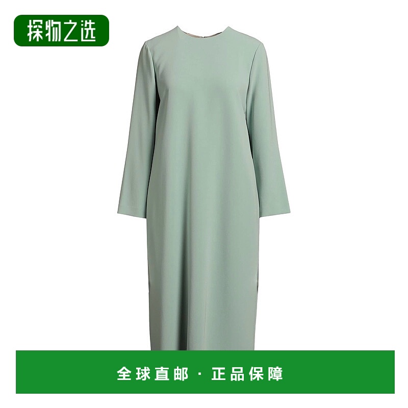 香港直邮THEORY 希尔瑞 女士 中长连衣裙 green绿色 舒适时尚