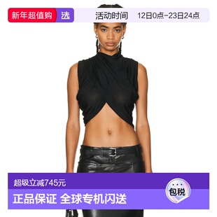 1h可退 香港直邮AYA MUSE 女士 Romi 上衣 AMSS2339 black黑色 舒