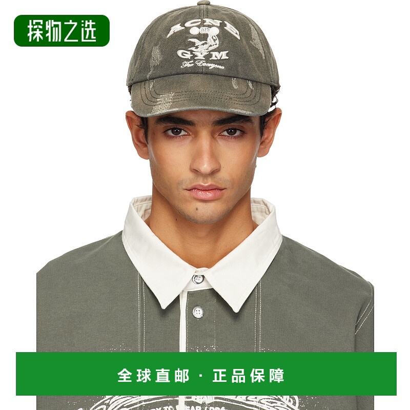 香港直邮Acne Studios 艾克妮 男士 灰色徽标棒球帽 C40433