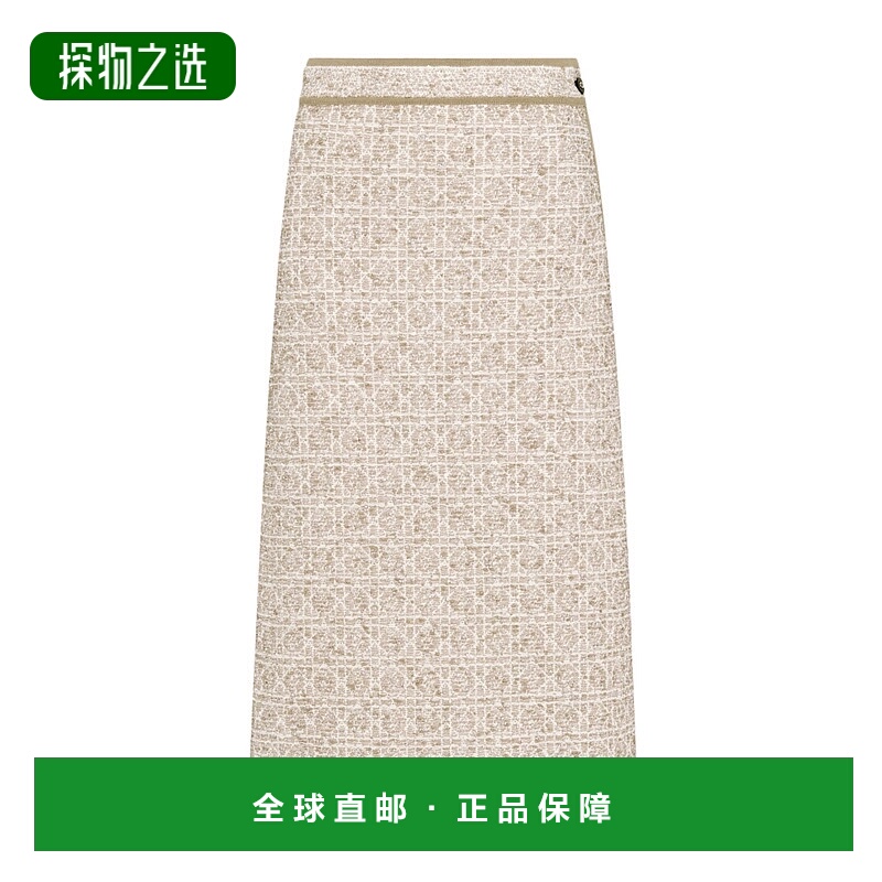 香港直邮Dior 拉链半身裙 524J05A7541
