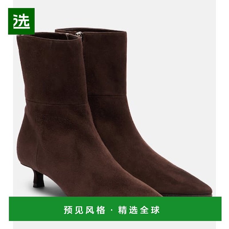 1h可退 香港直邮Jimmy Choo 周仰杰 女士 Lory 35 绒面革短靴