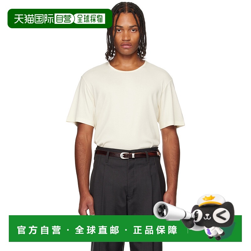 1h可退 香港直邮Lemaire 男士 灰白色 Rib T 恤 TO1109LJ1016针织