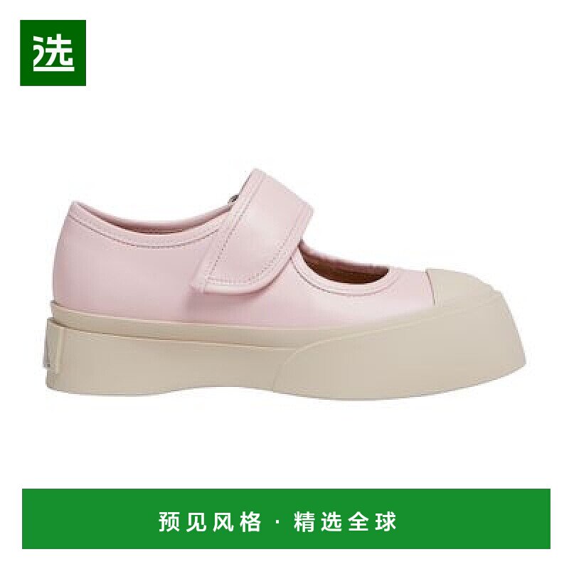 欧洲直邮MARNI/玛尼 玛丽珍纳帕皮运动鞋新款休闲舒适百搭透厚底