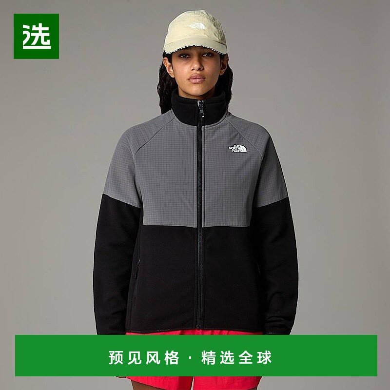 欧洲直邮北面女士 Glacier 全拉链羊毛衫TheNorthFace