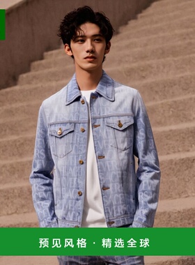 香港直邮Versace 长袖翻领衬衫外套 范思哲10093551A07661