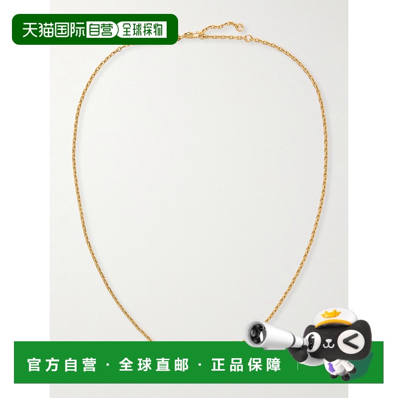 1h可退 香港直邮LOEWE 罗意威 女士 镀金项链 J698241X01字母