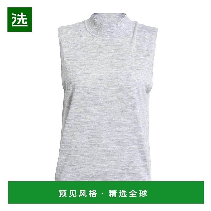 香港直邮THEORY 希尔瑞 女士 无袖毛衣 grey灰色 舒适时尚羊毛