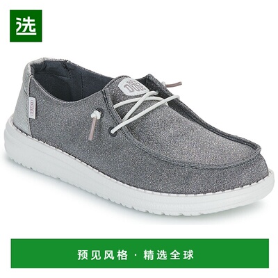 欧洲直邮HEY DUDE  女鞋 春夏 一脚蹬板鞋 Wendy Metallic Sparkl