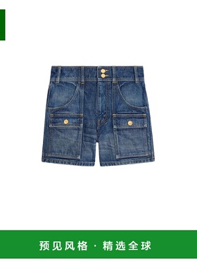 1h可退 香港直邮Celine 思琳 女士 牛仔短裤 RP06N930F blue蓝色