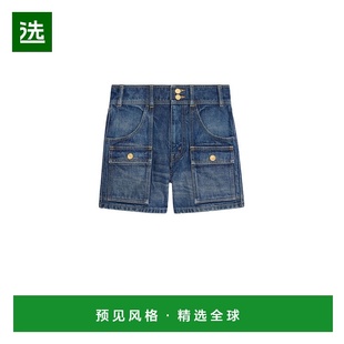 1h可退 香港直邮Celine 思琳 女士 牛仔短裤 RP06N930F blue蓝色