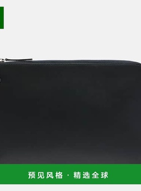 1h可退 香港直邮The Row 女士 Portfolio 皮革手包 black黑色 舒