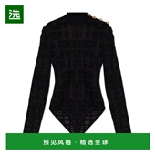 女士连体衣 GF1BG027KJ340PA SS2026 香港直邮BALMAIN 黑色 格子