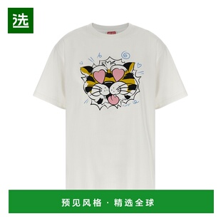 香港直邮KENZO 女士T恤 FG52TS3114SG02 SS2026 白色 短袖T恤