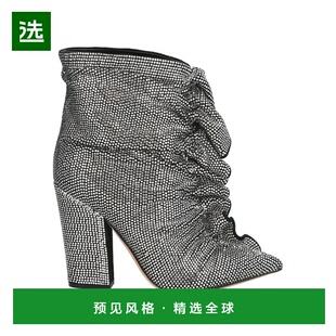 1h可退 香港直邮Sergio Rossi 塞乔·罗西 女士 脚踝靴 black黑色