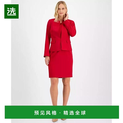 1h可退 【美国直邮】le suit 女士  连衣裙无袖紧身 修身时尚 优