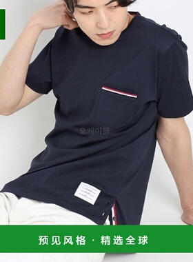 韩国直邮Thom Browne桑姆布郎尼T恤黑色圆领MJS010A 01454 415