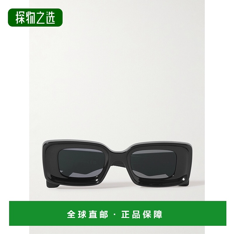 香港直邮LOEWE 罗意威 男士 Anagram 矩形框醋纤太阳眼镜 LW40101