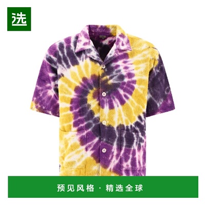 1h可退 香港直邮South2 West8 男士 紮染卡巴納襯衫 OT515BYELLOW