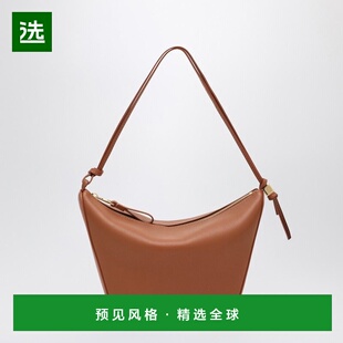 1h可退 香港直邮LOEWE 罗意威 女士 HAMMOCK 迷你棕色水饺包 A538