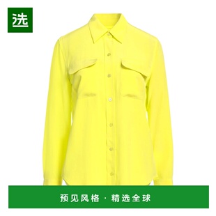 1h可退 香港直邮EQUIPMENT 女士 Blouses 真丝衬衫 green绿色 舒