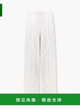 香港直邮Fendi 芬迪 女士 真丝长裤 FR6632AQ3G whit新款裤子