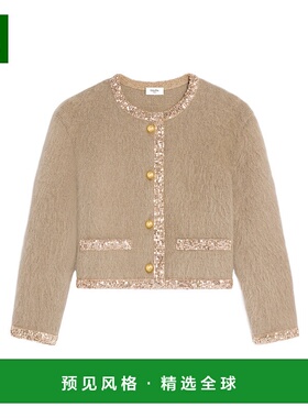 香港直邮Celine 亮片开衫 RV0JV440U.