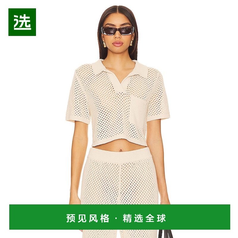 1h可退 香港直邮ONIA 女士 钩花短款Polo衫 WCT5301 舒适时尚,女装/女士精品,POLO衫,淘宝优惠券,粉丝福利购,淘宝优惠卷