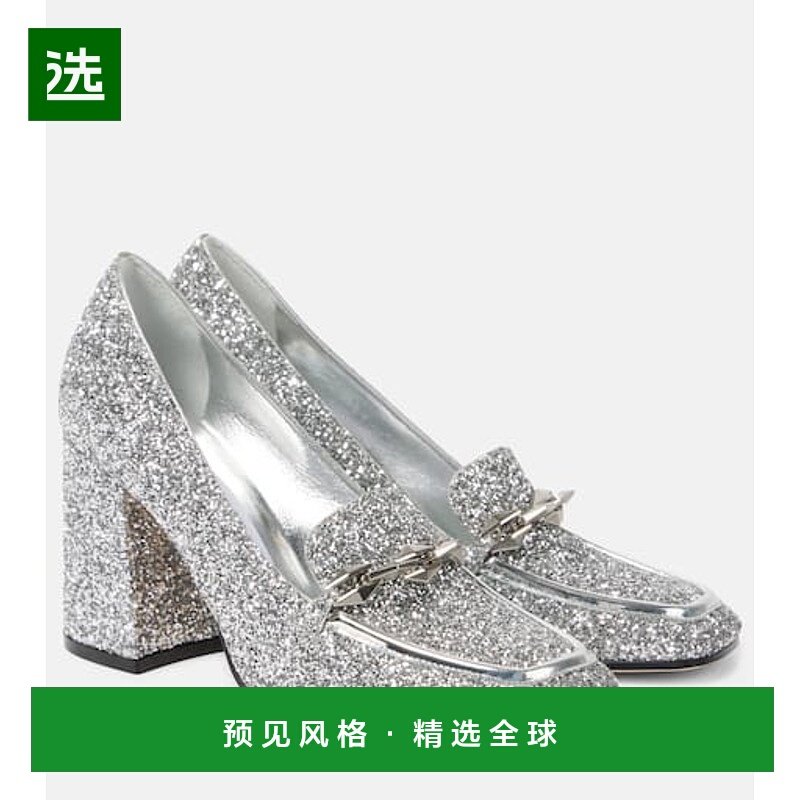 香港直邮Jimmy Choo 周仰杰 女士 Diamond Tilda 85 亮片乐福浅口