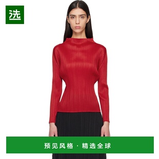 1h可退 香港直邮Pleats Please Issey Miyake 女士 红色 Monthly