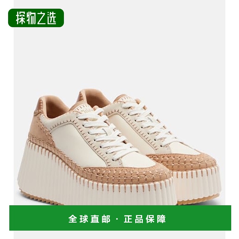 香港直邮Chloe 蔻依 女士 Nama 皮质防水台运动鞋