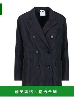 1h可退 香港直邮Aspesi 女士 Korine 夾克 3N28P008 black黑色 舒