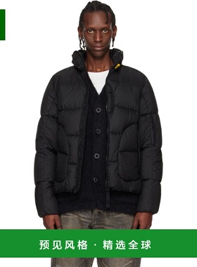 1h可退 香港直邮Parajumpers 男士 黑色 Blackburn Hooded 羽绒夹