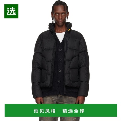 1h可退 香港直邮Parajumpers 男士 黑色 Blackburn Hooded 羽绒夹
