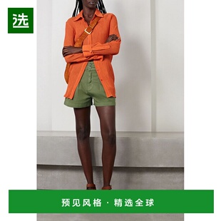 1h可退 香港直邮VERONICA BEARD 女士 Jaylen 褶裥牛仔短裤 J2205