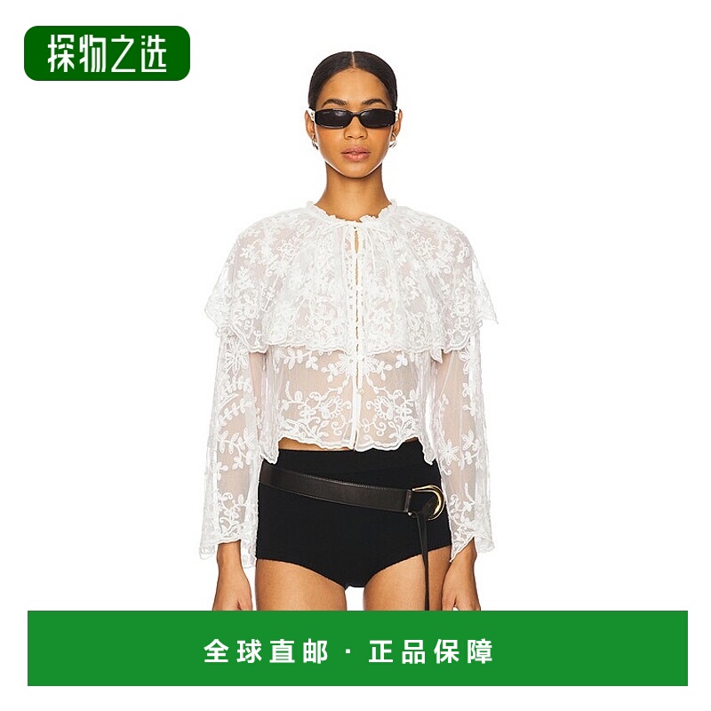 香港直邮SEA 海洋 女士 Marja 刺绣小披肩衫 SS25119