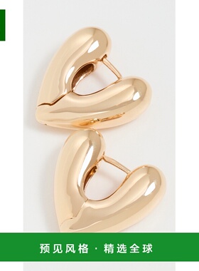 1h可退 香港直邮Annika Inez 女士 小号心形耳环 metal金属色 舒